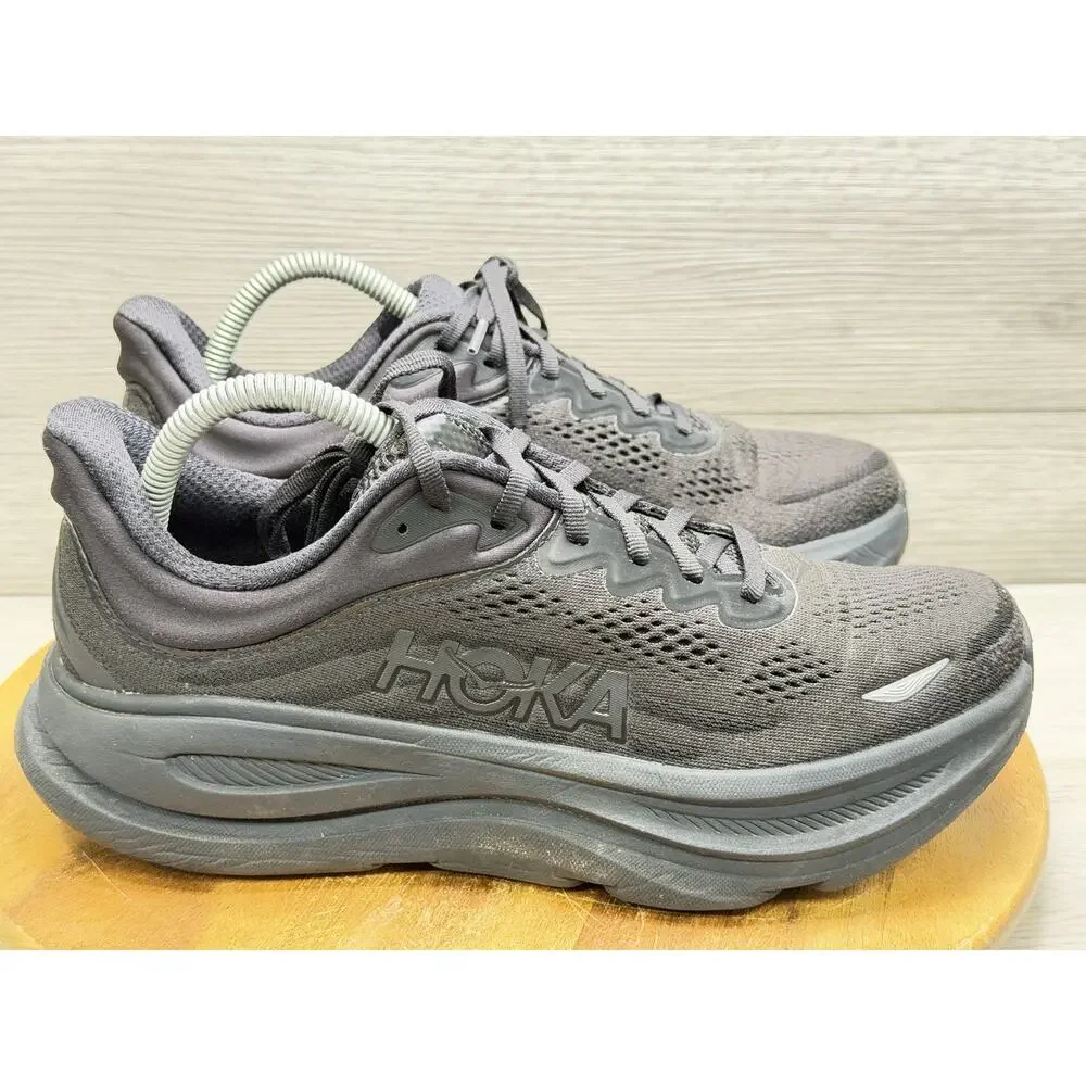 Hoka One One Bondi 9 Triple Black Running Sneakers Athletic Shoes Women’s 9